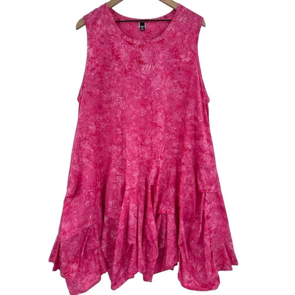 Dress To Kill By Jane Mohr Sleeveless Flowy Lagenlook Dress - Pink - One Size